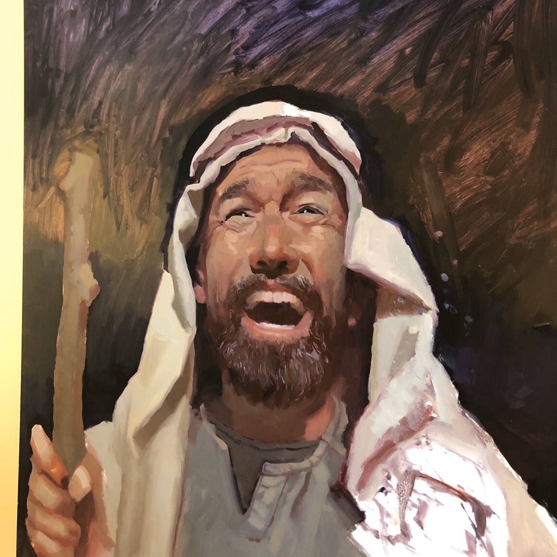The Power of Art (and shepherd painting progress)